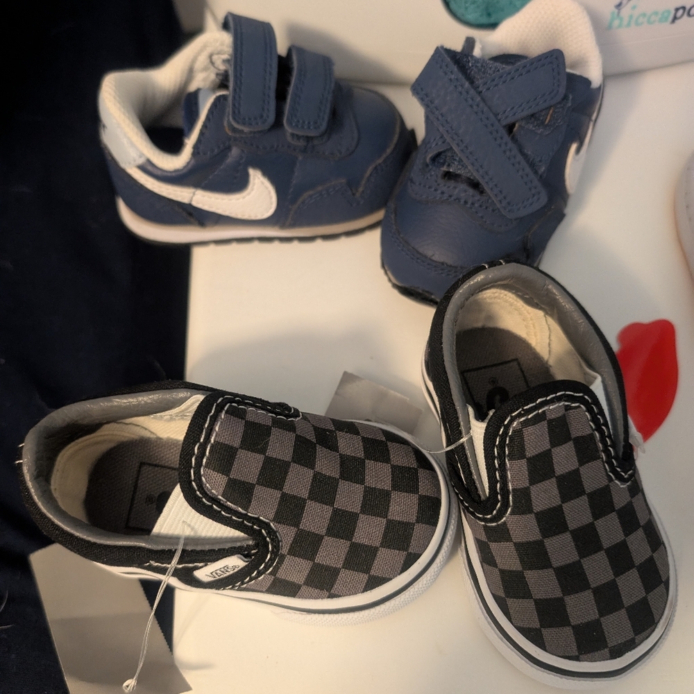 Baby Vans and Nikes size 2